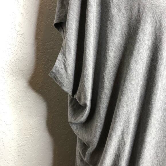 Athleta gray draped slouch jersey knit midi dress size Large - Picture 6 of 14
